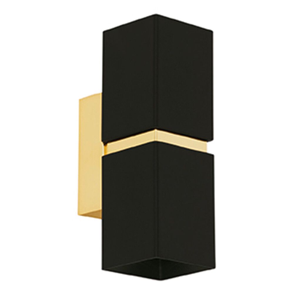 Veggljós GU10 Passa svart 5,5x17 cm