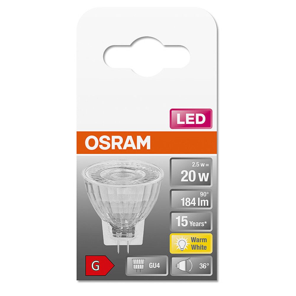 Kastarapera LED GU4 2700K Osram 2,5W