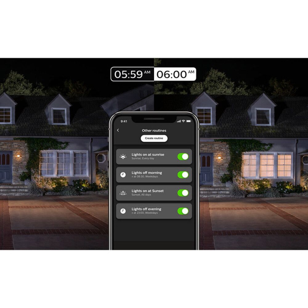 Veggljós E27 Turaco 9W Philips Hue 21 cm