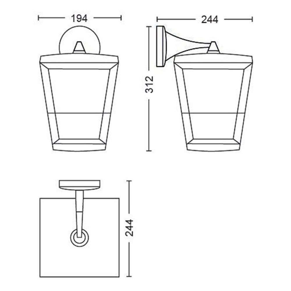 Veggljós Econic Down 15W Philips Hue
