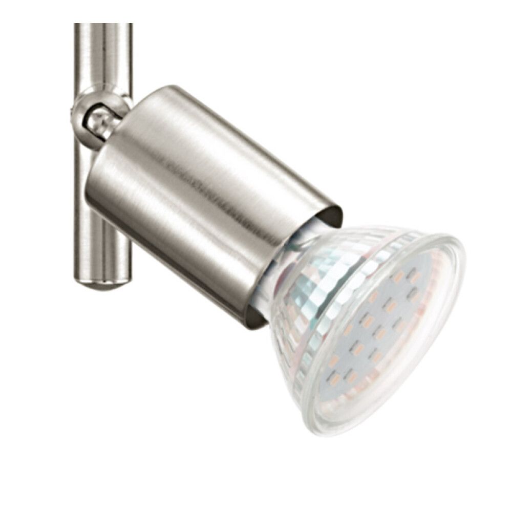 Loftkastari 2x3W Buzz Eglo burstað stál