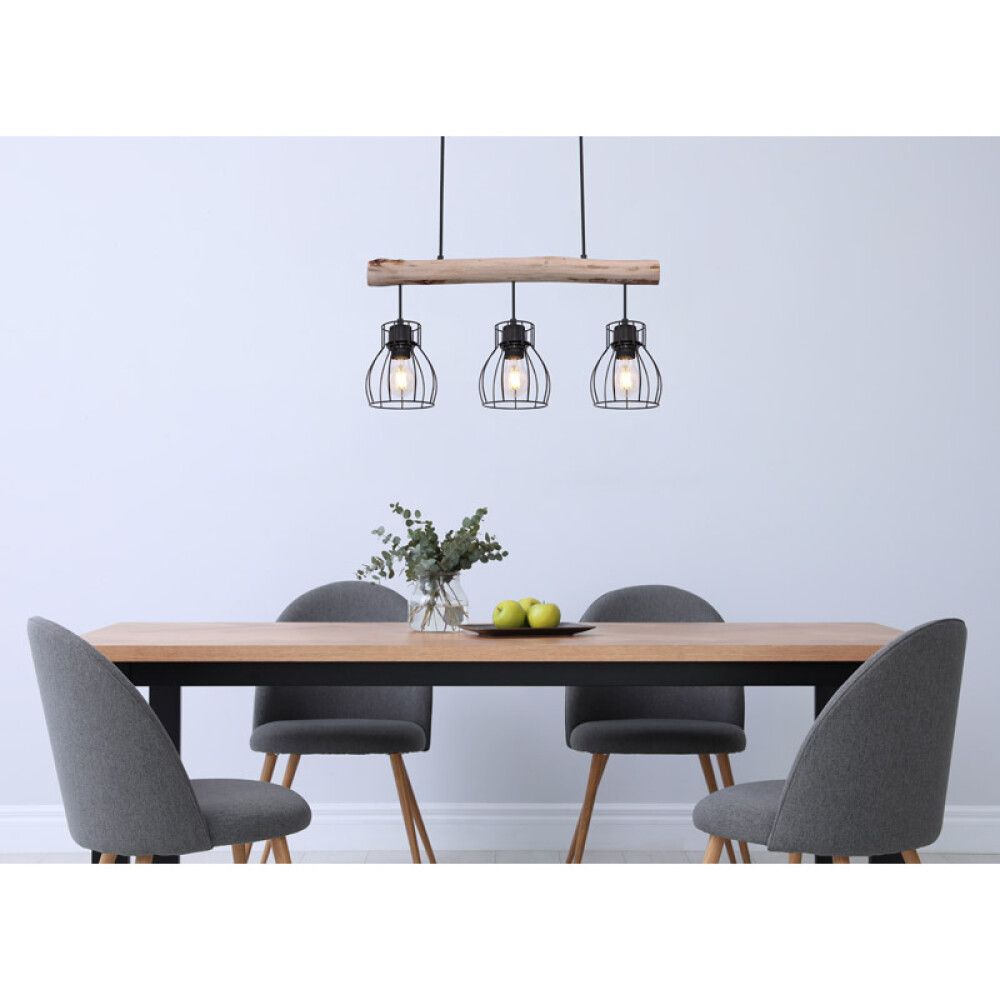 Hangandi ljós 3xE27 Mina Globo 60cm