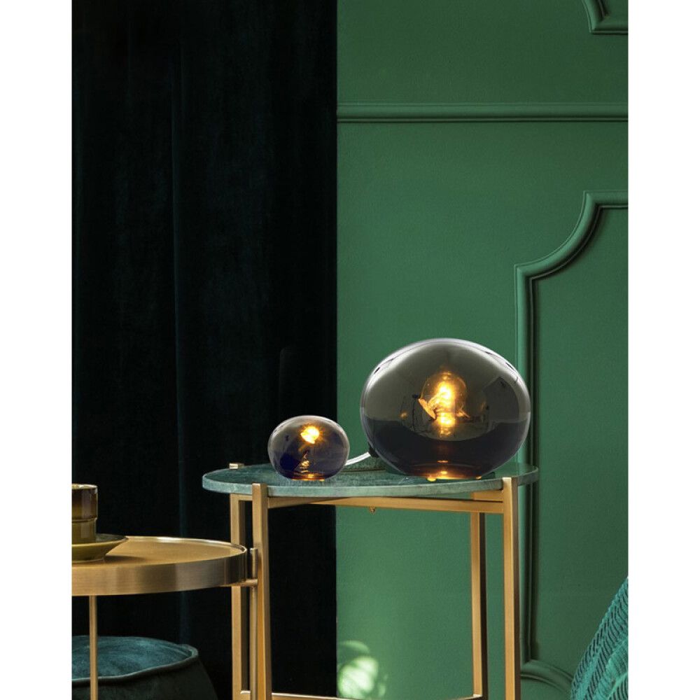 Borðljós E14 Globus 13cm reyklitað