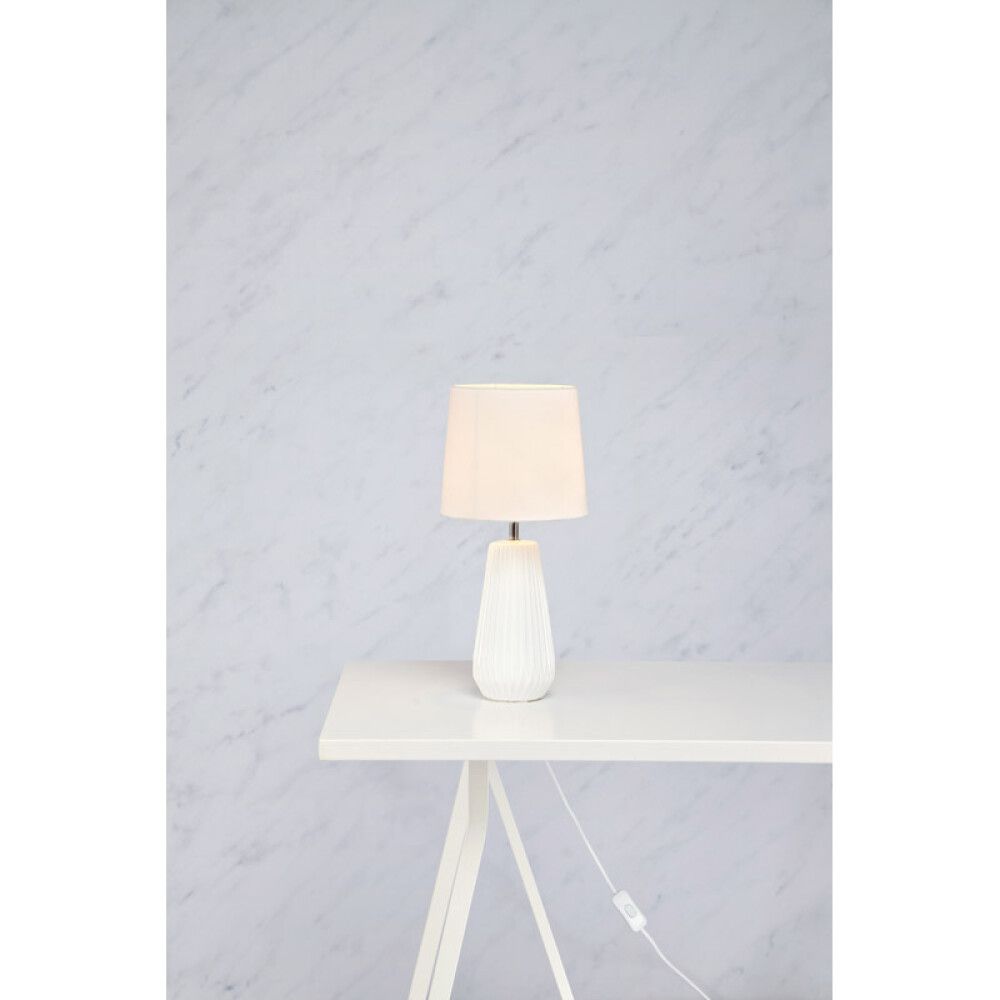 Borðlampi E14 Nicci 41 cm hvítt