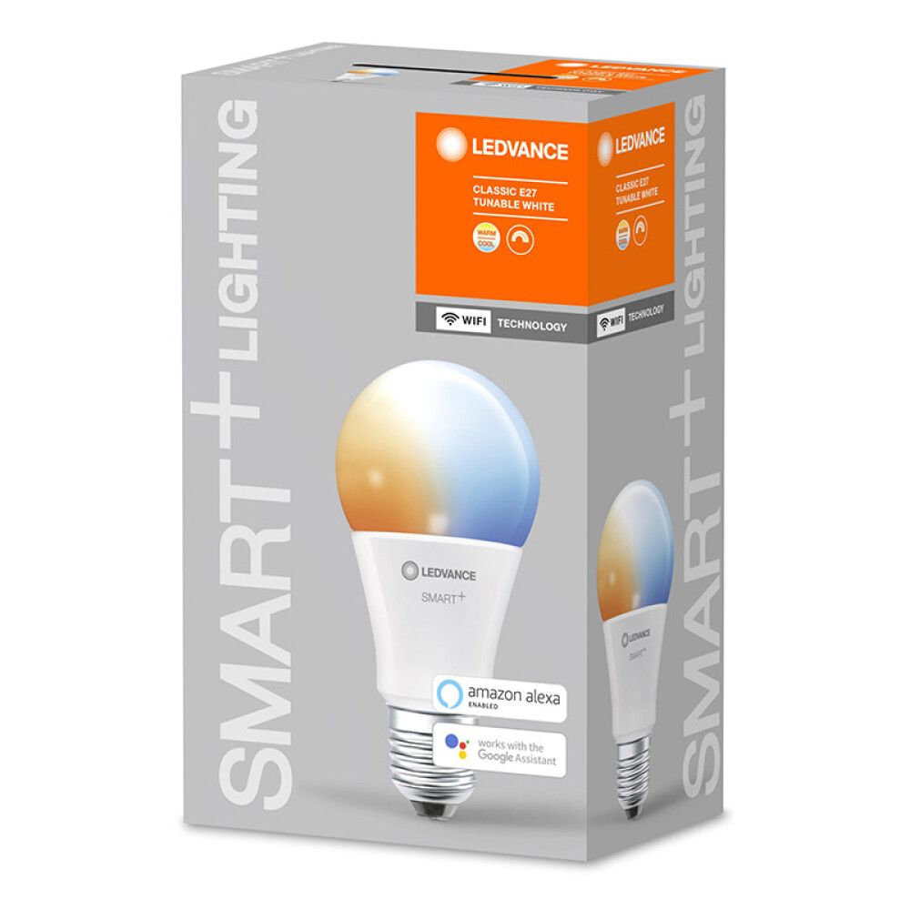 Snjallpera LED E27 2700-6500K Ledvance Smart+ 9W Ø60 mm