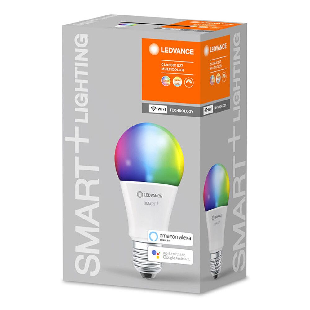Snjallpera LED E27 RGBW Ledvance Smart+ 9W Ø60 mm