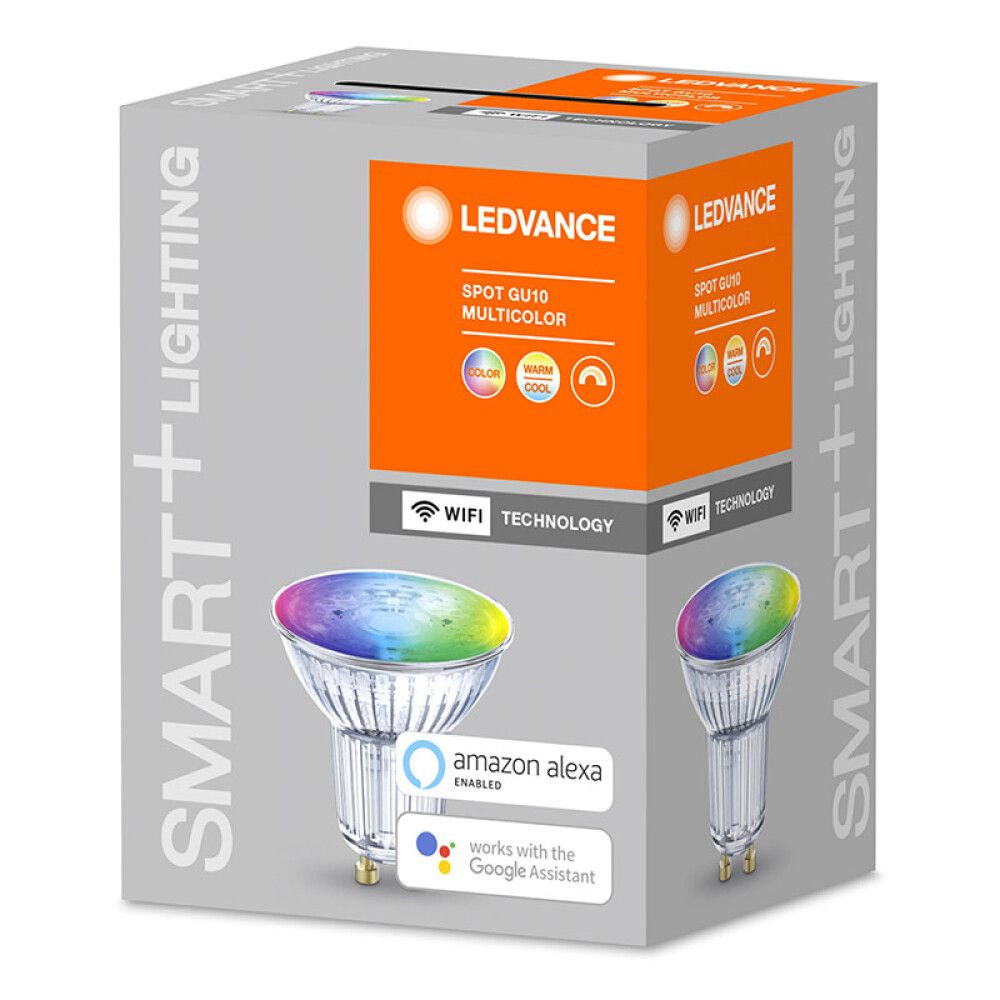 Snjallpera LED GU10 RGBW Ledvance Smart+ 5W Ø50 mm