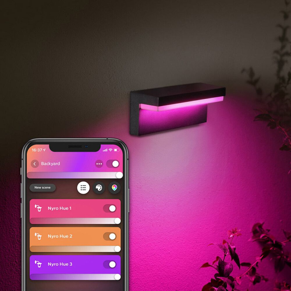 Veggljós LED RGB 13,5W Nyro Philips Hue