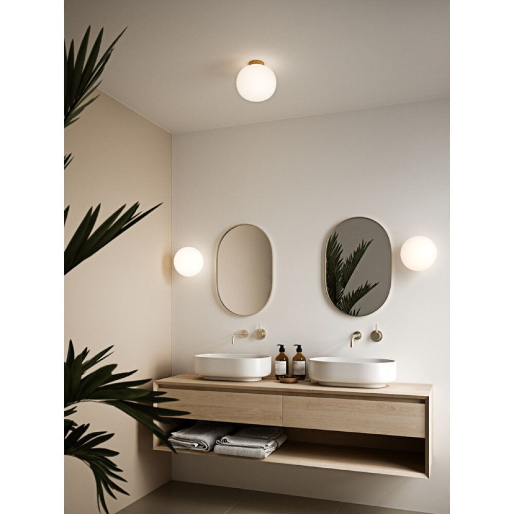 Loftljós E27 Alton ópalhvítt Ø27,5 cm