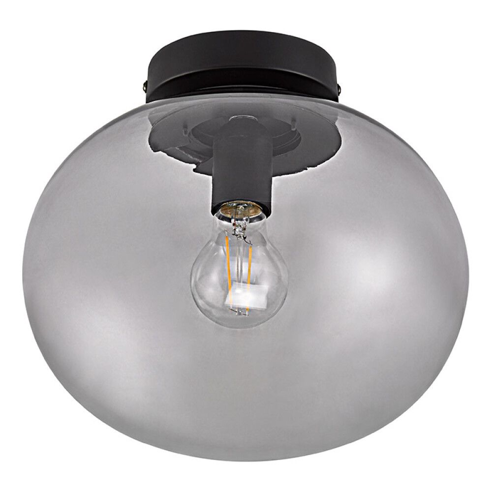 Loftljós E27 Alton reykt gler Ø27,5 cm