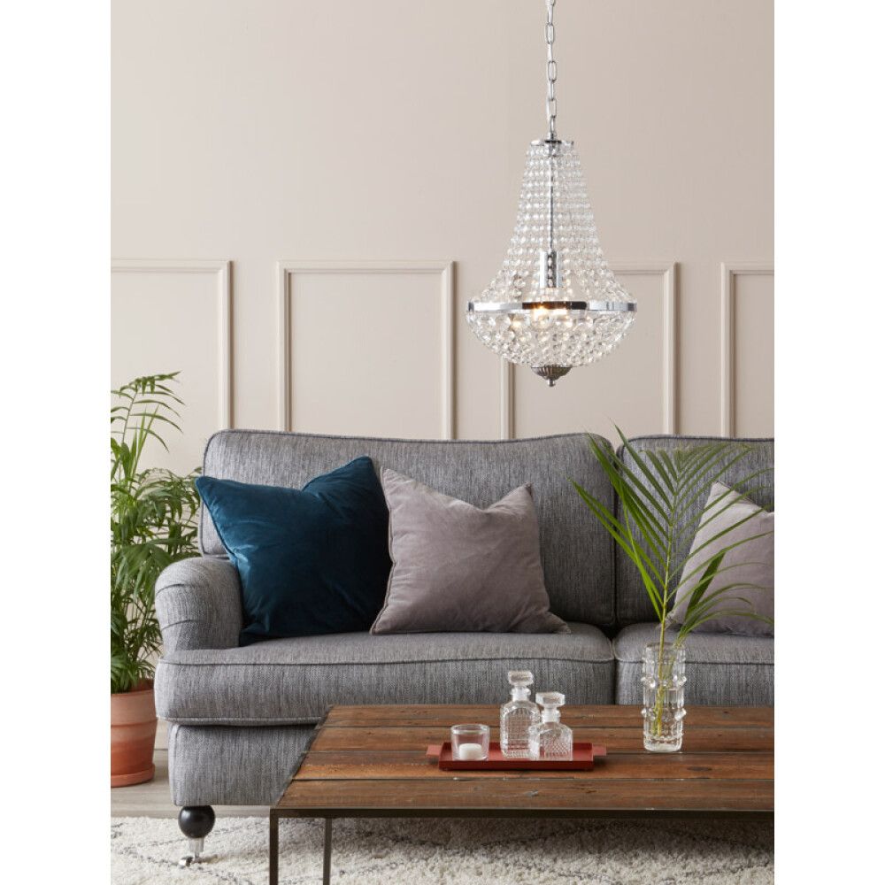 Hangandi ljós E27 Gränsjö Ø30cm króm