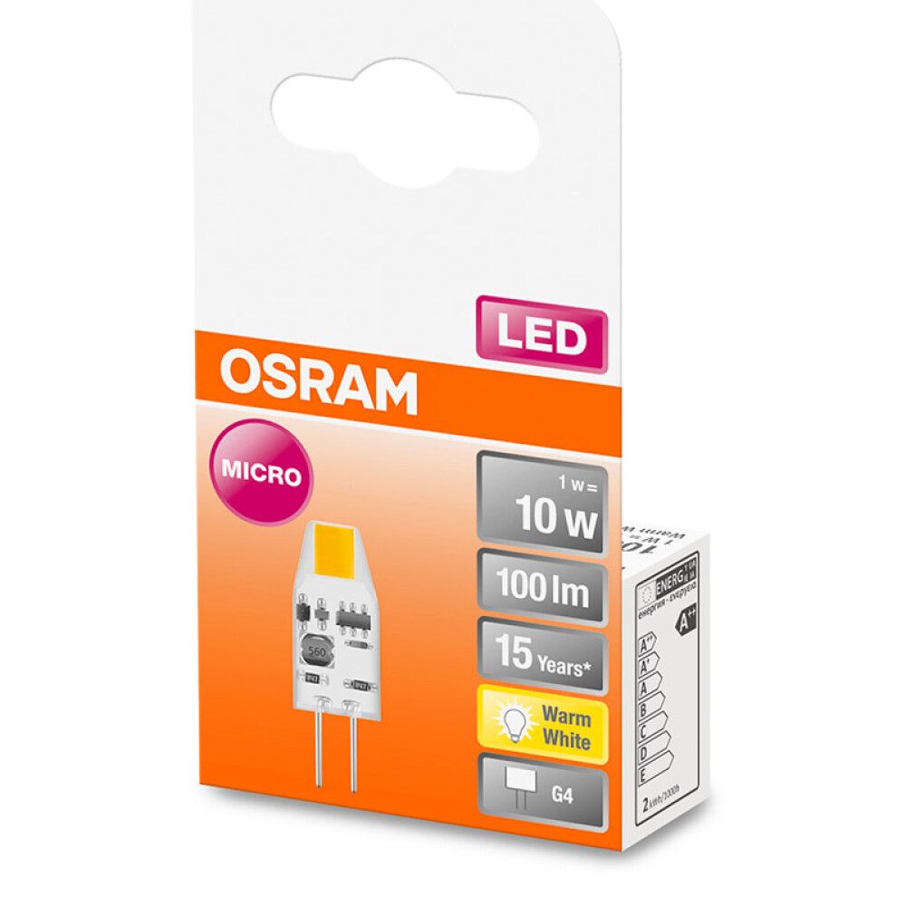 Ljósapera LED G4 2700K Osram 1W Ø1 mm