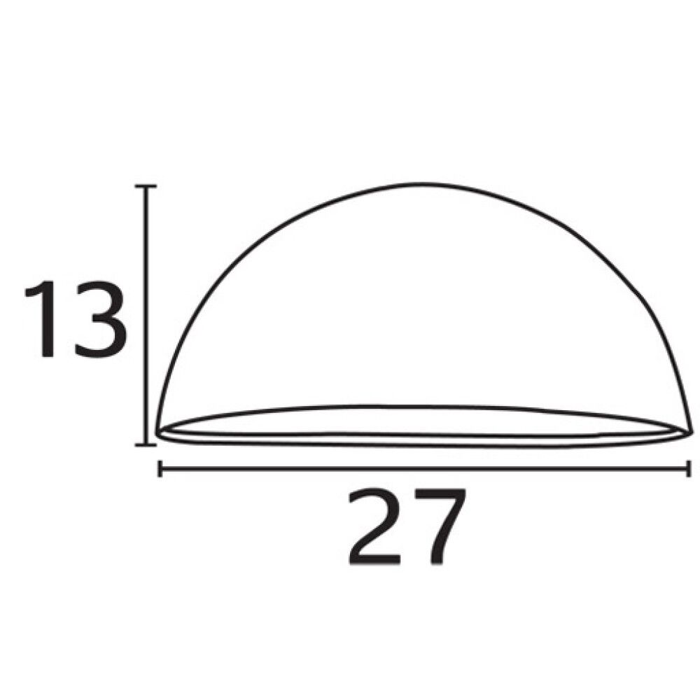 Veggljós E27 Scorpius Maxi kopar 27 cm