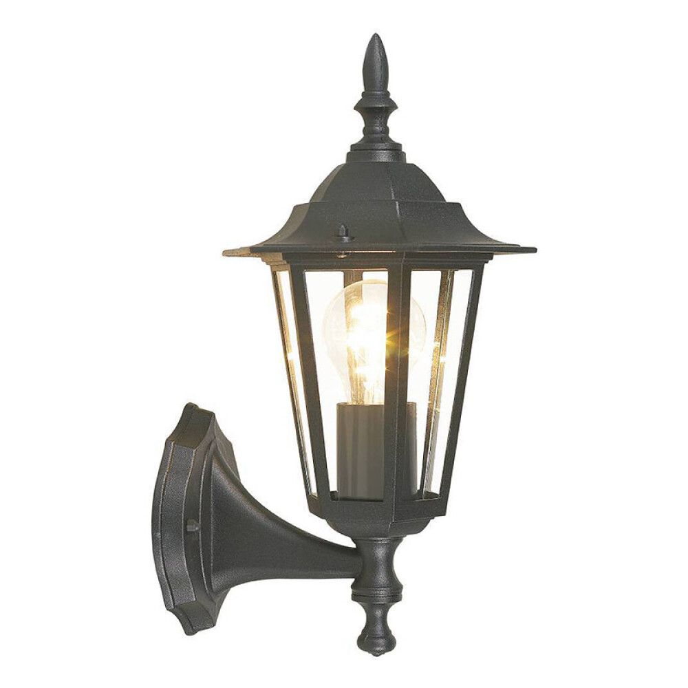 Veggljós Laterna 4, E27 frá Eglo, svart, vísar upp