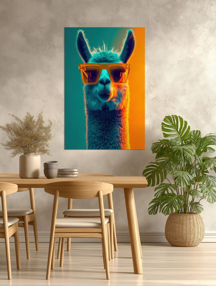 Hljóðvistarmynd lamadýr 800x1220x20 mm InEx