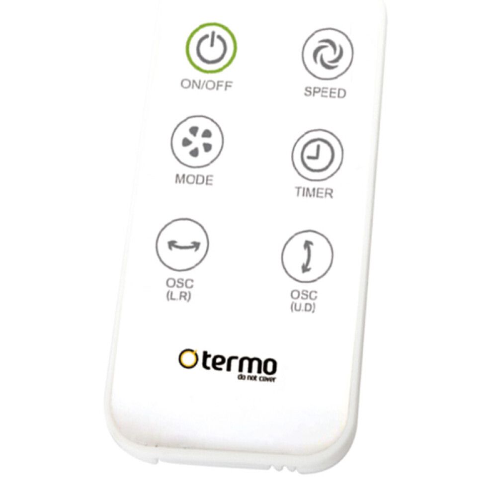 Borðvifta Ø22 cm með fjarstýringu Termo hvít