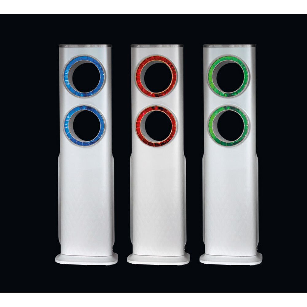 Turnvifta 100 cm með fjarstýringu Proklima Bucco silfurlituð