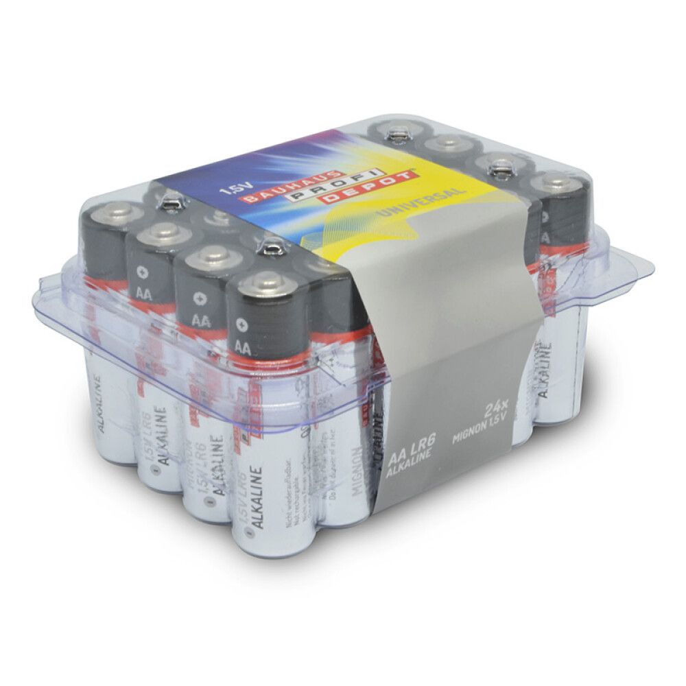 Rafhlöður AA Profi Depot LR6 24 stk