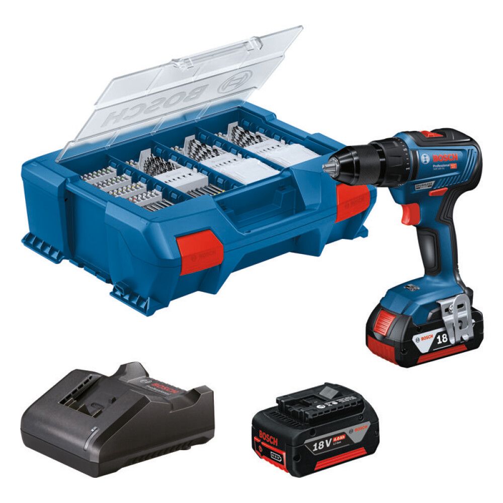 Borvél 18V 2x4Ah Bosch GSR18V-55 82AC LC
