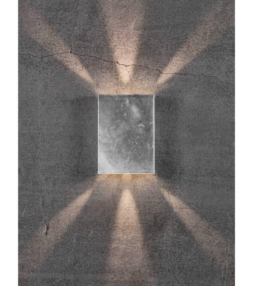 Veggljós LED Fold 15 galvaníserað stál 21 cm