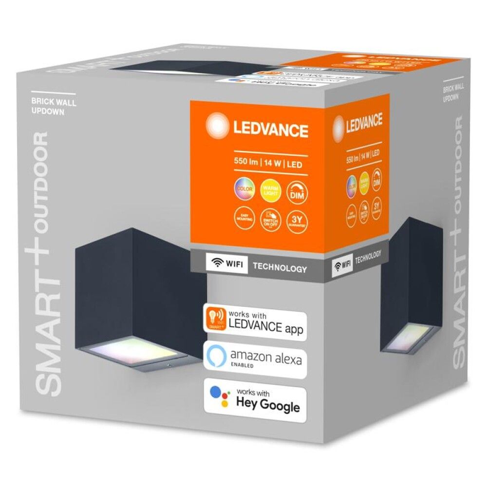 Veggljós LED Brick Ledvance Smart+ 14,5 cm