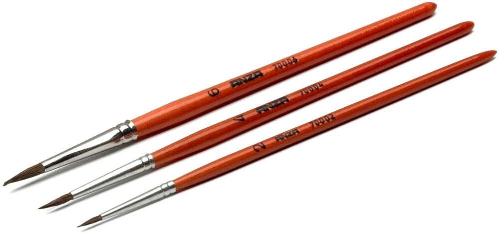 Vatnslitapenslar 3 stykki Anza