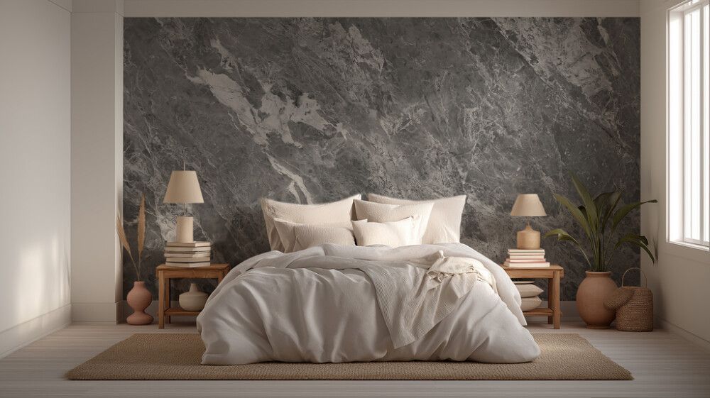 Hljóðvistarmynd marmari grár 3600x2420x20 mm InEx