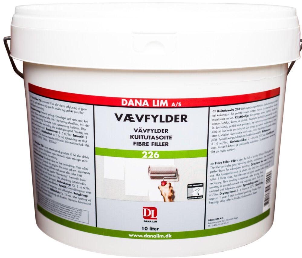 Grunnur fyrir fíber veggfóður 10L