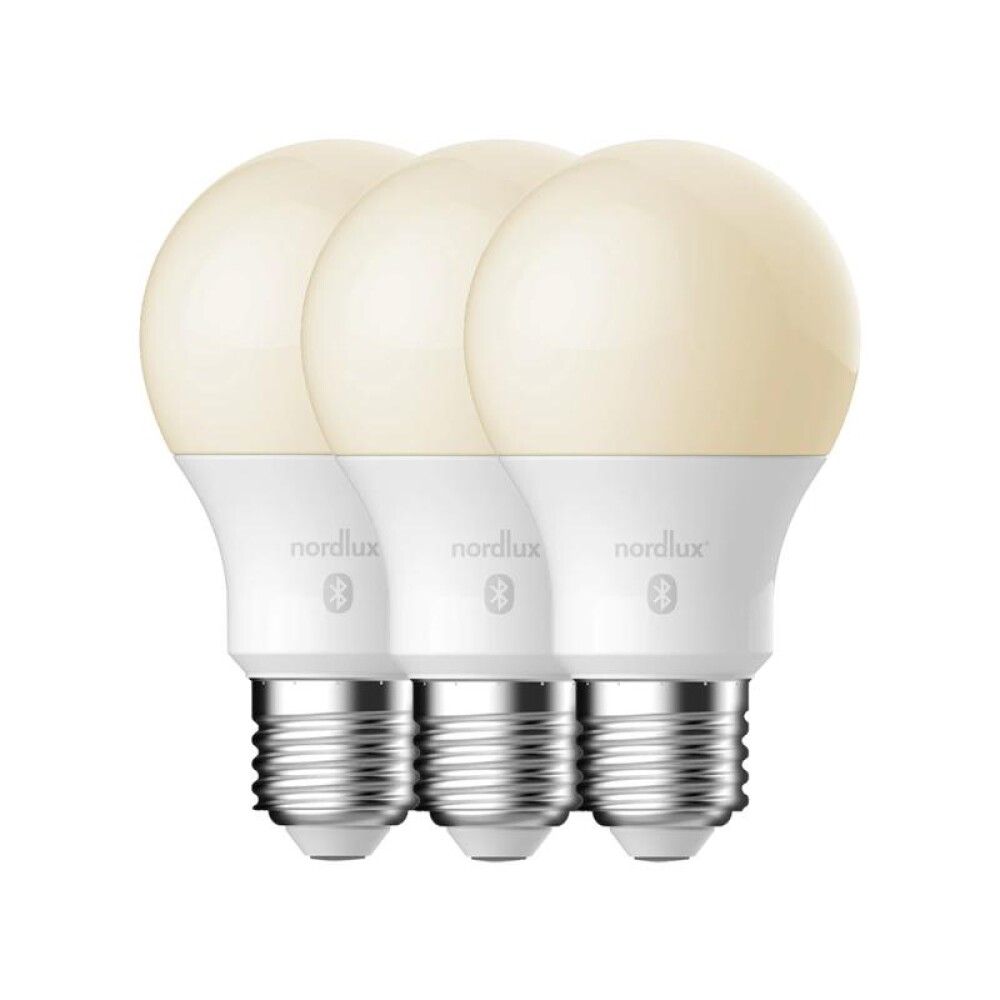 Snjallpera LED 3xE27 filament 2200-6500K Nordlux 7W Ø60mm