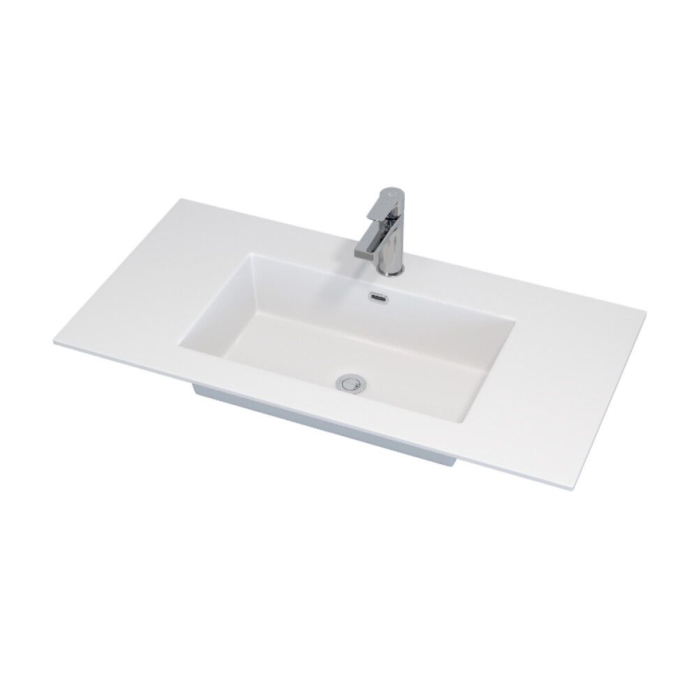 Handlaug 90x46 cm Svanholm Heimdal matt hvít