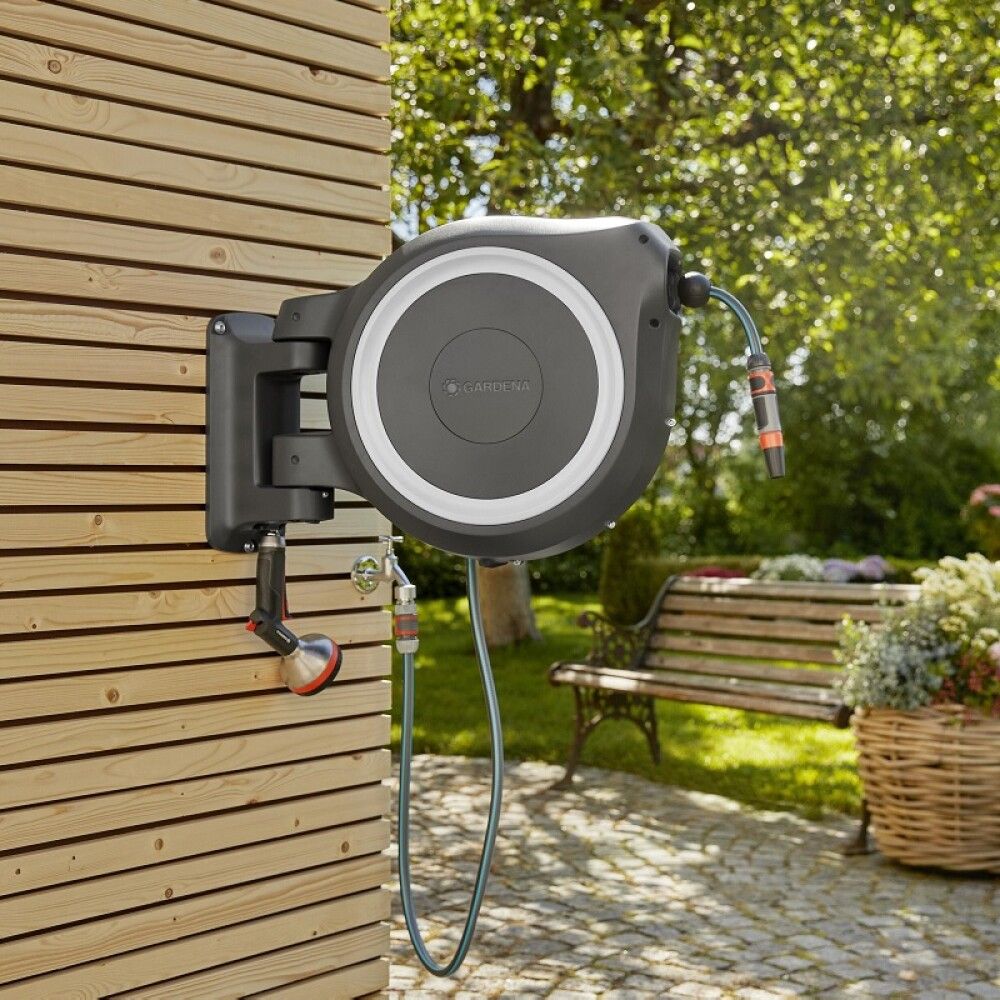 Slöngukefli 30m Roll-up L Gardena hvítt