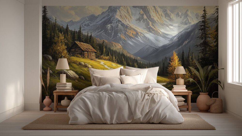 Hljóðvistarmynd landslag bjarg 3600x2420x20 mm InEx