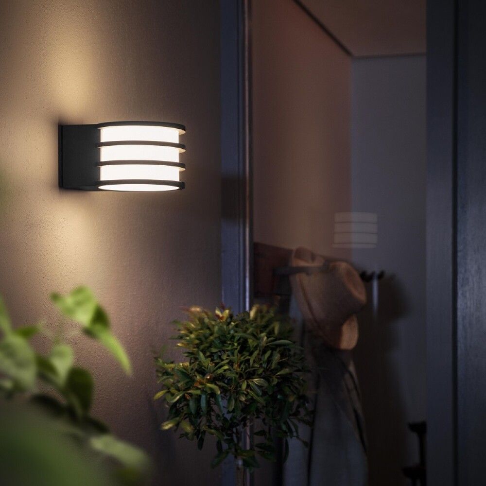 Veggljós E27 Lucca 9,5W Philips Hue 22 cm