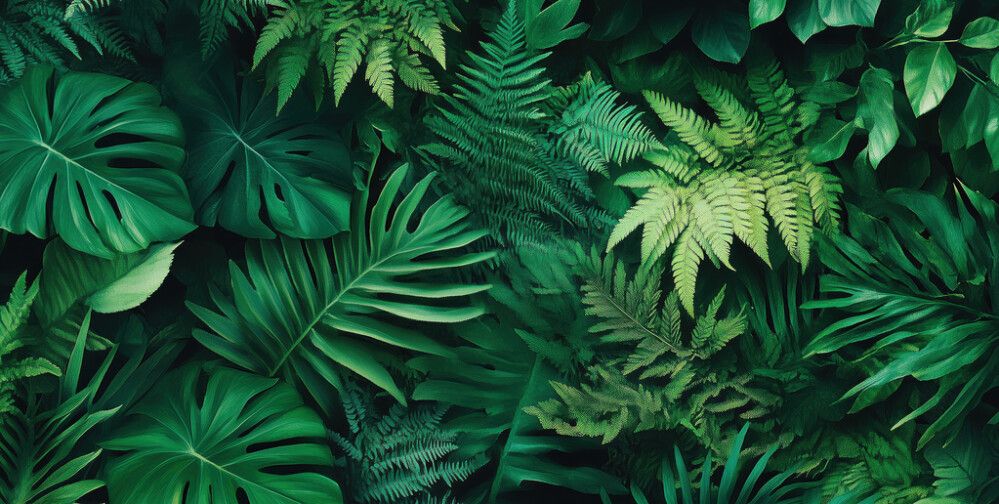 Hljóðvistarmynd plöntur 4200x2420x20 mm InEx