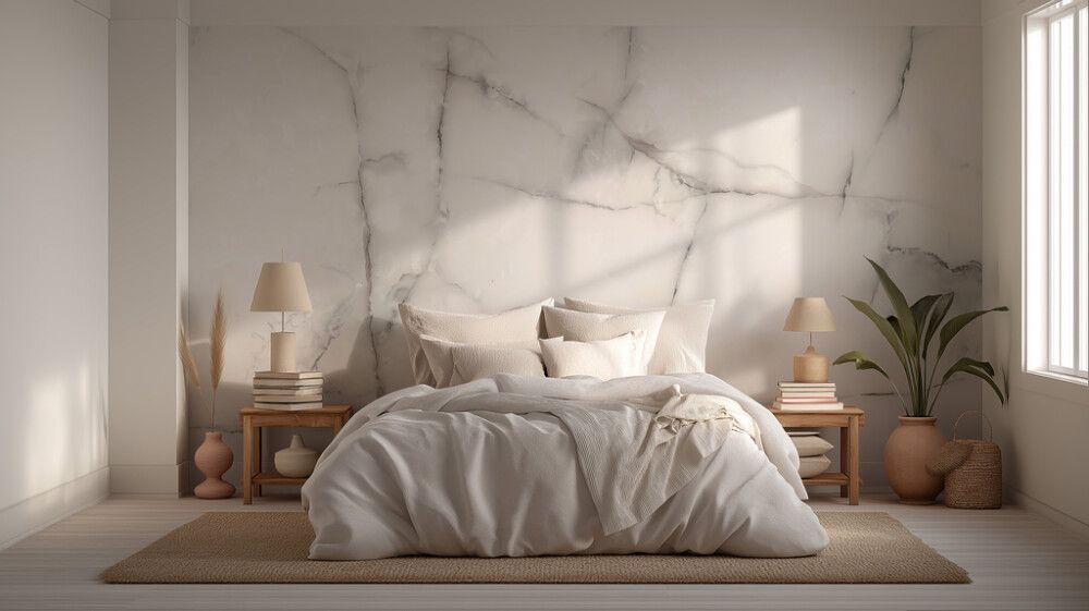 Hljóðvistarmynd marmari ljós 3600x2420x20 mm InEx