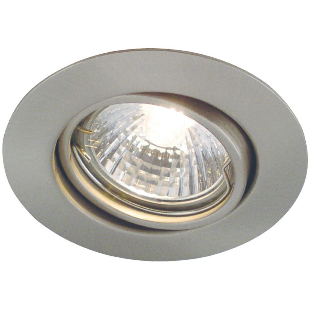 Innbyggður kastari 3xGU10 Triton IP23 Ø9cm burstað stál