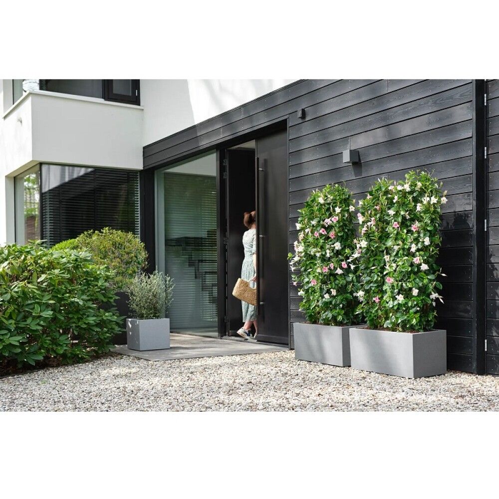 Útiblómapottur Vivo Next Square 39cm cementsgrár