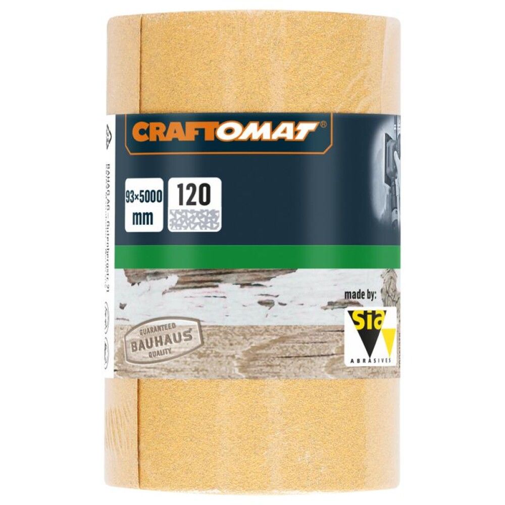 Sandpappír 93 mm 5m K120 Craftomat ljós