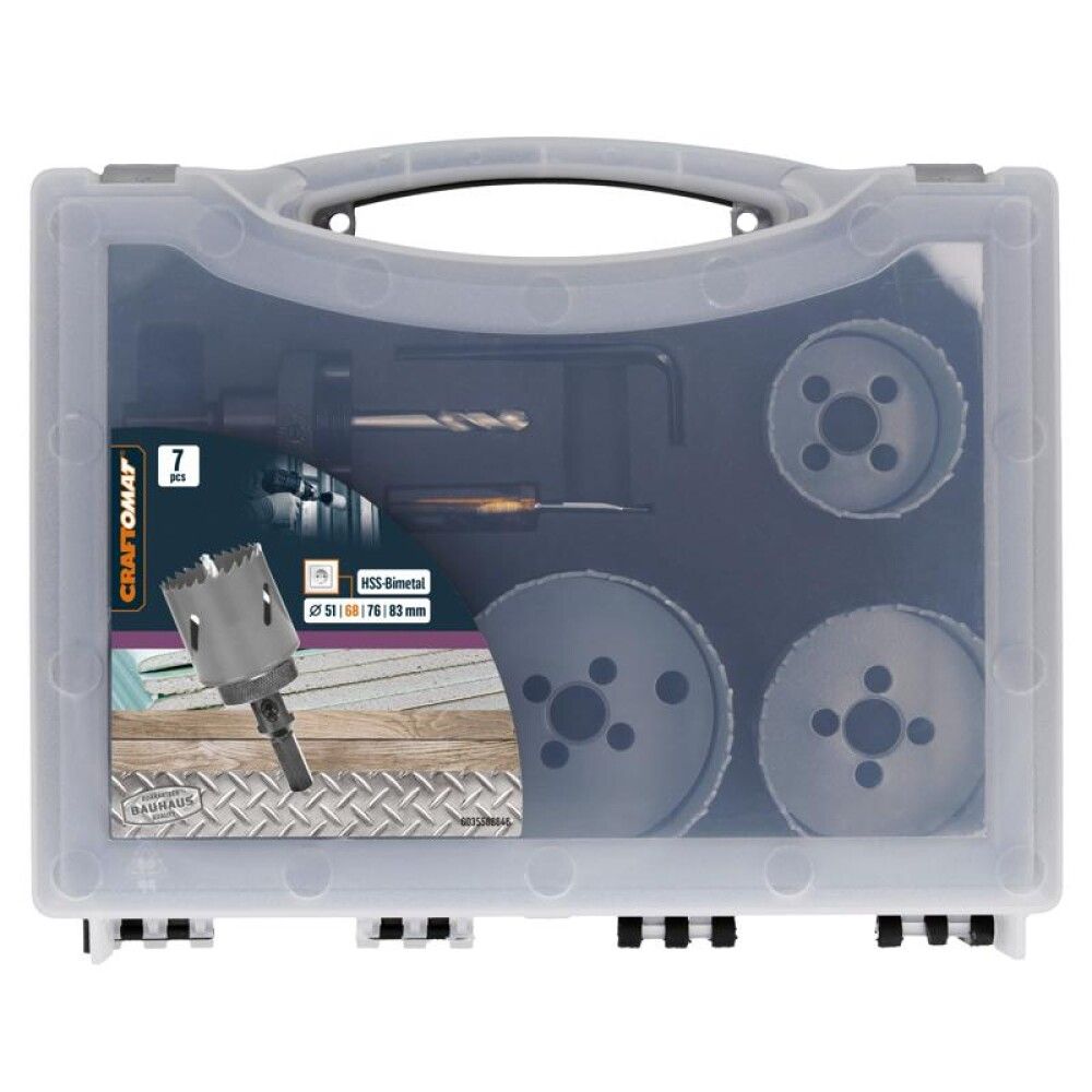 Dósaborasett 7 stk HSS Craftomat