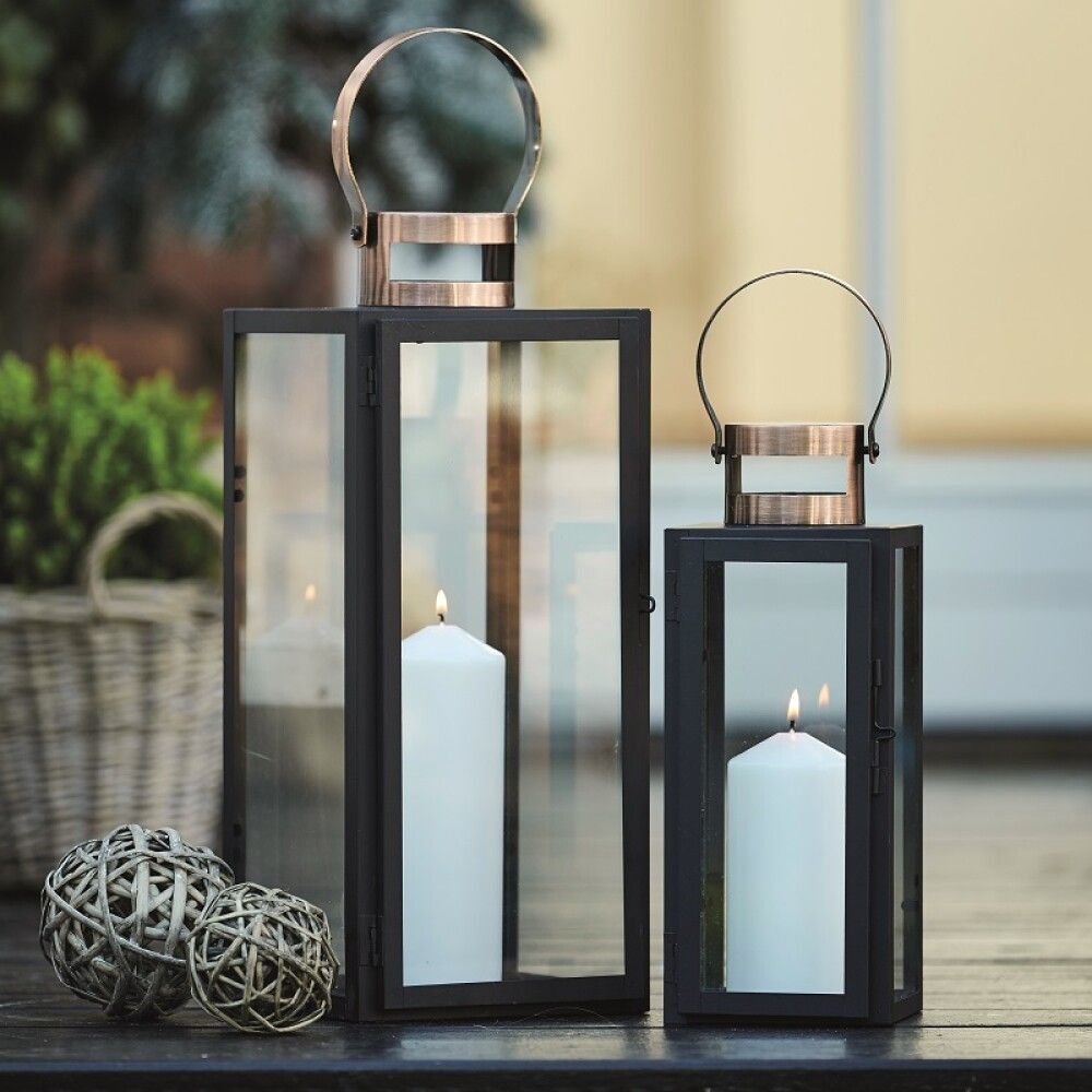 Luktir hæð 38 og 50 cm svartar