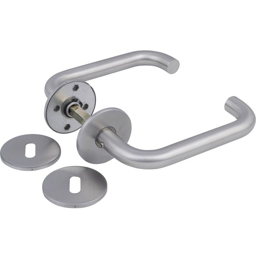 Hurðarhúnn U form með rósettum Jasa 19mm 