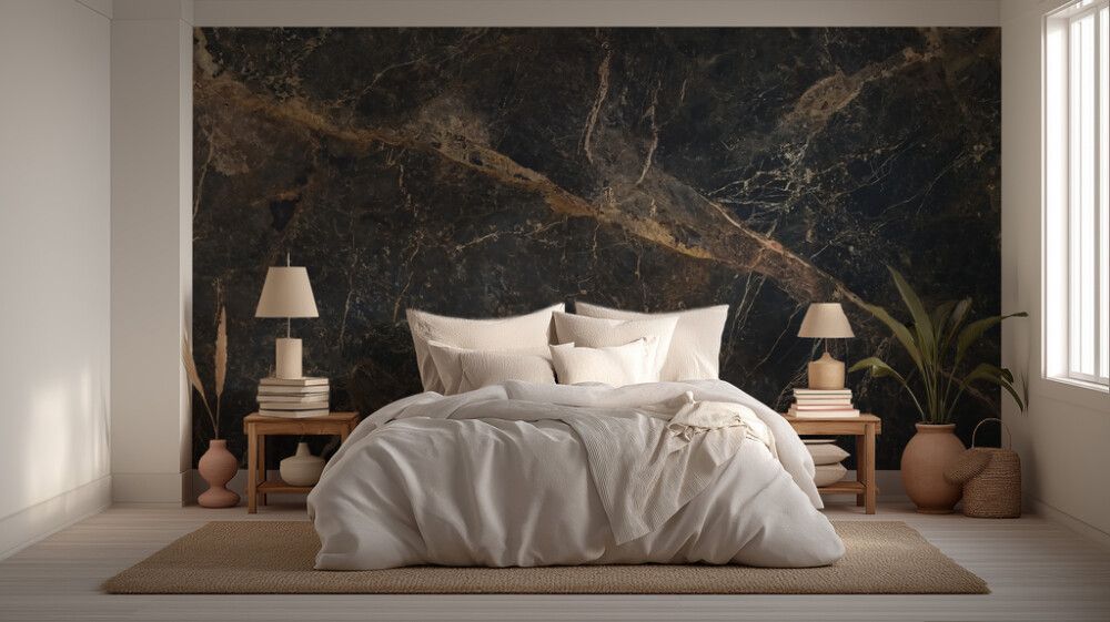 Hljóðvistarmynd marmari dökkur 3600x2420x20 mm InEx