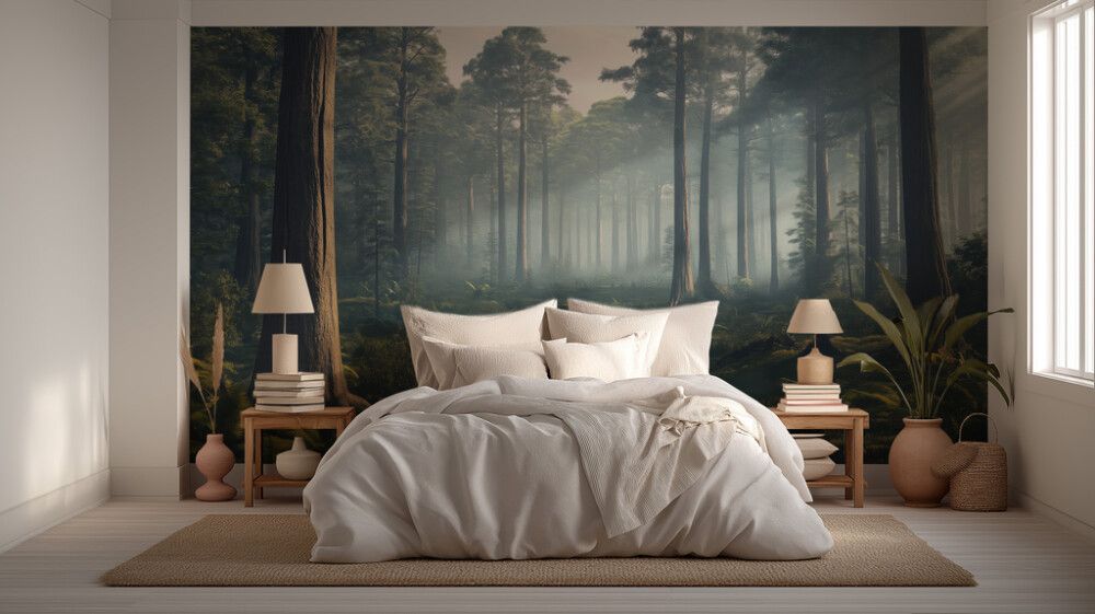 Hljóðvistarmynd landslag skógur 3600x2420x20 mm InEx