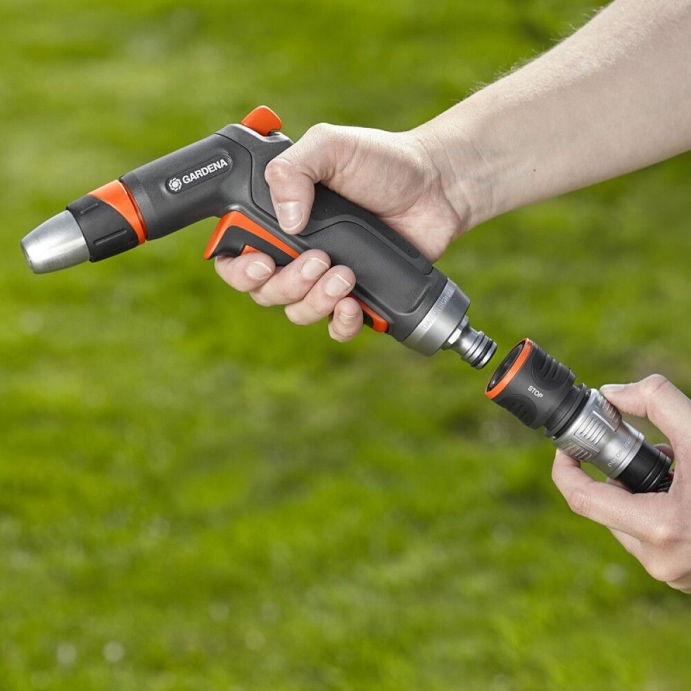 Slöngutengi með stoppi hraðsmellu 1/2" Premium Gardena