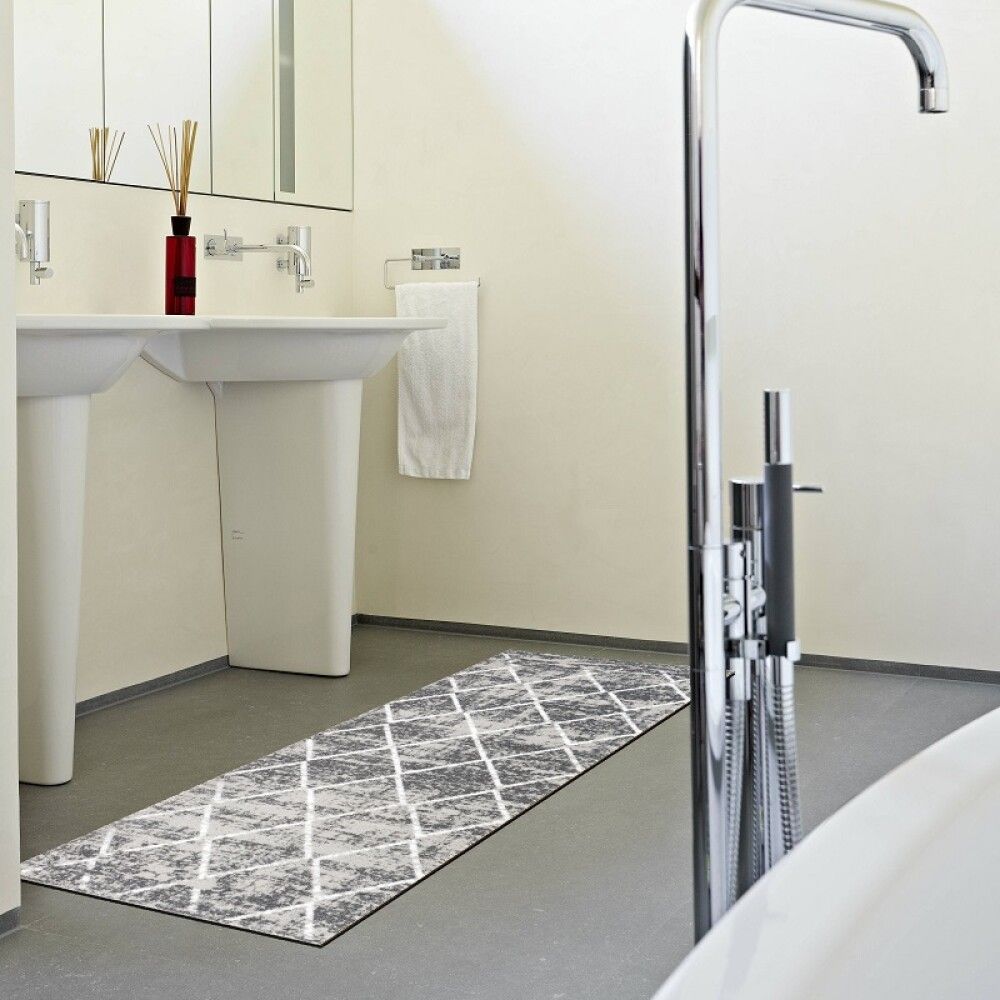 Dyramotta 150x50cm Miabella grá/hvít