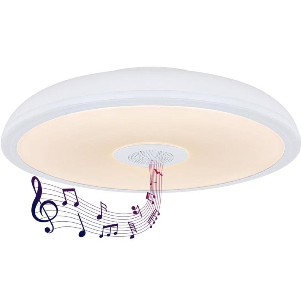 Hátalarakúpull LED 18W Raffy 3000-6500K RGB Ø28cm hvítur