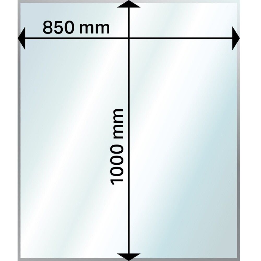 Gólfplata fyrir kamínu gler Aduro 100x85 cm