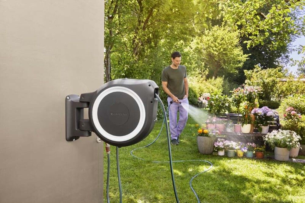 Slöngukefli 25m Gardena hvítt