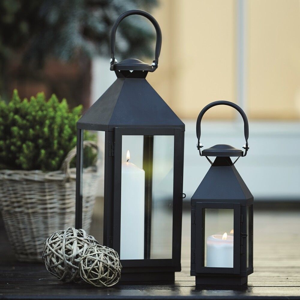 Luktir hæð 25 og 40 cm svartar