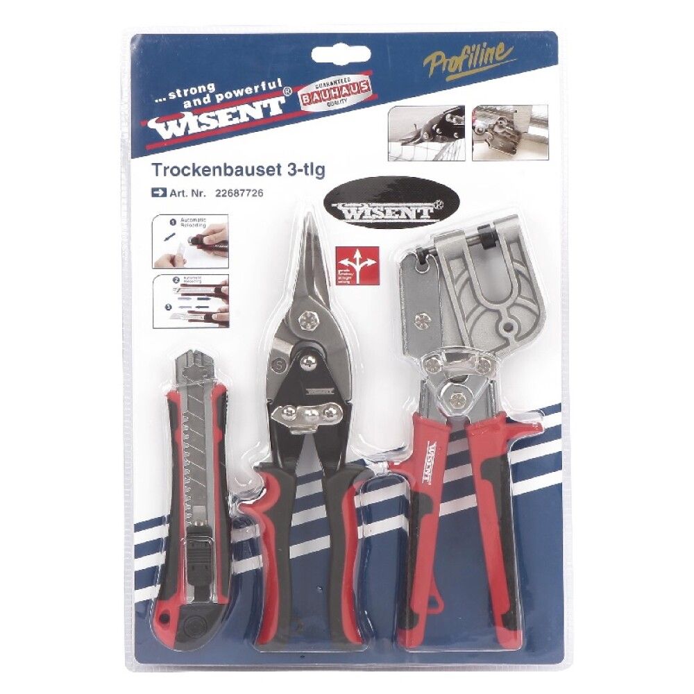 Verkfærasett fyrir gips 3 hlutir Wisent